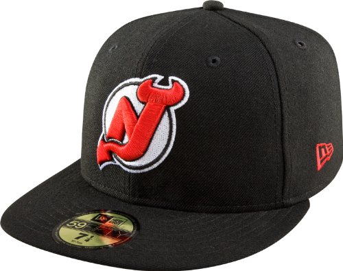 NHL New Jersey Devils Basic 59Fifty Cap, Black, 7
