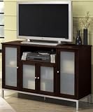 Amanda Tv Stand W/ Middle Drs 4-door Dark Brown