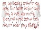 Freddy Krueger Rhyme Border Roll