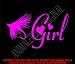 GIRL FLY FISHING DECAL