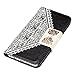 DaySeventh Fresh Cute Flip Wallet Leather Case Cover for Samsung Galaxy Note 5 (Black)