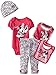 Disney Baby Girls' Minnie Mouse 5 Piece Set I'm Fabulous, Pink, 0-6 Months
