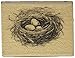 Inkadinkado Bird Nest Wood Stamp For Scrapbooking and Card Decorating, 1.75'' W x 2.25'' L