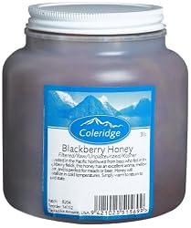 Coleridge Brewing Honey, Blackberry, Raw, Unpasturized, 3-Pound Tub