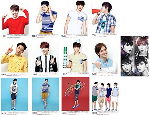 KPOP 2015 Calendar Bigbang Infinite CNblue Got7 TVXQ SNSD VIXX SHINee Table Desktop (CNblue)