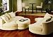Kitchen & Housewares : Avenue Six Roundabout Oval Lounger Textured, Cream
