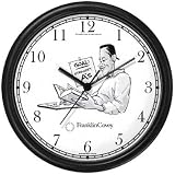 Habit 2 - Goal, Straight A's (English Text) - Wall Clock from THE 7 HABITS - CLOCK COLLECTION by WatchBuddy Timepieces (Hunter Green Frame)