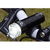 Compact 300 Lumen USB Rechargeable Side illumination Bicycle Headlight with Integrated Li-ion Battery