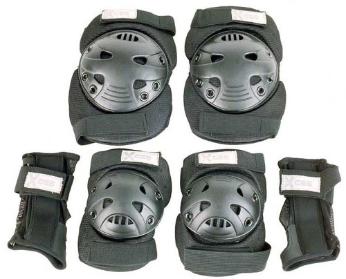 Childrens Toyshop  Toys : Xcess Triple Pad Set (Knee Pads/Elbow Pads/Wrist Guards) - Youth