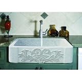 Yosemite Home Decor ATHENA-W Granite Stone Overmount Farmhouse Sink