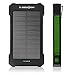 X-DRAGON Solar Charger Power Bank 10000mAh Portable Rugged Shockproof Dual USB Solar Battery Charger for iPhone 6 Plus 5S 5C 5 4S, Samsung Galaxy and More(Green)