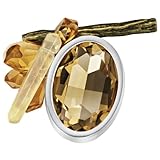 IMAGE OF Autumn Bloom Brooch, lt.colorado topaz/silver-plate