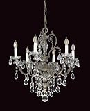 2-5085-6-303 Savoy House Lighting Neoclassic Bronze and Crystal Chandelier