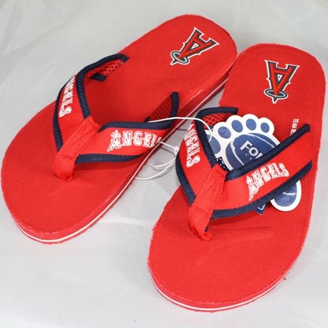 Los Angeles Angels MLB Contoured Flip Flop Sandals