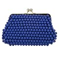 Hollywood Intuition Beaded Clutch - Blue