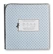 SwaddleDesigns Ultimate Receiving Blanket  - Pastel Blue with Brown Dots