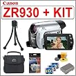 Canon ZR930 1.07MP MiniDV Camcorder w/ Accessory Kit Bundle