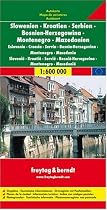 Slovenia, Croatia, Serbia-Montenegro, Bosnia-Hercegovina, Macedonia Road Map (Country Road & Touring): Touristische Informationen. Dalmatinische Inseln 1:275 000. Schifffahrtslinien