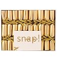 10 Gold Miniature Saucer Crackers for Parties / Weddings