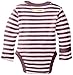L'ovedbaby Unisex-Baby Newborn Organic G'loved-Sleeve Bodysuit, Lavender/Eggplant, 0/3 Months