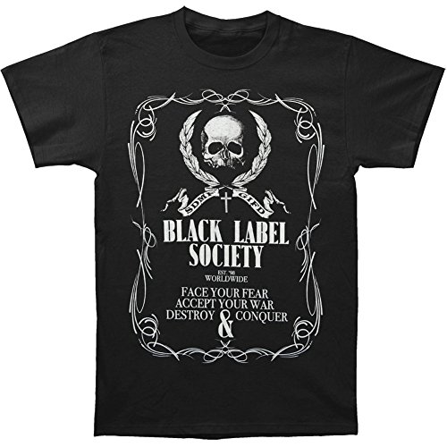 Black Label Society Men's Linework Crest T-shirt Black