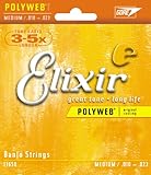 Elixir&reg; Strings Banjo Strings with POLYWEB&reg; Coating, Medium (.010-.023)
