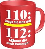 Produkt-Bild: Fun Tasse 112 Maenner die auch kommen! Feuerwehr Tasse