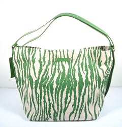 Kate Spade Clover Zebra Shoulder Bag Green