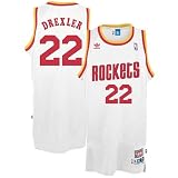 Clyde Drexler Jersey: adidas White Throwback Swingman #22 Houston Rockets Jersey