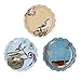 Paper Plates, Alink 9¡± Luncheon Dinner Tea Party Shower Plates, 12 Pack ¡­