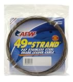 American Fishing Wire 49-Strand Cable Bare 7x7 Stainless Steel Leader Wire