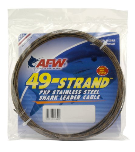American Fishing Wire 49-Strand Cable Bare 7x7 Stainless Steel Leader Wire