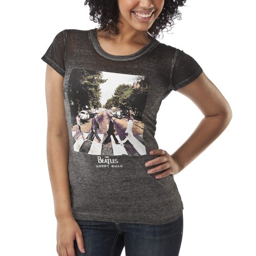 License Juniors Vintage Beatles Album Cover Tee – Black Overdye L
