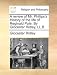 A Review of Mr. Phillips's History of the Life of Reginald Pole. by Glocester Ridley, LL.B.
