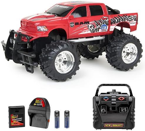 New Bright 1:14 Scale Radio Control Vehicle - Dodge Ram With Battery Pack And Charger - 49mhz
