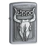 Zippo Bull Skull Street Chrome Lighter