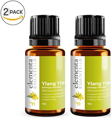 Ylang Ylang Essential Oil - 100% Pure Therapeutic Grade 15ml (Comparable to DoTerra and Young Living) For Mood Energy and Peronal Care 2 pack