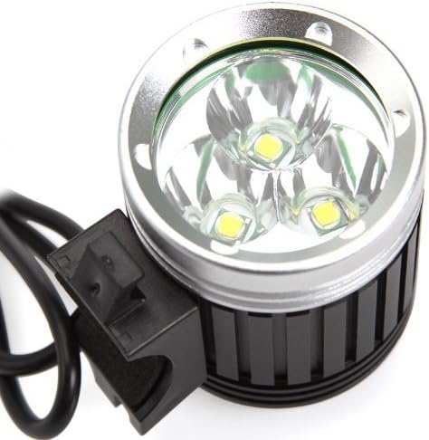 hkbayi 4000 Lumens 3x CREE XM-L T6 LED Headlight 3T6 Headlamp Bicycle Bike Light Waterproof Flashlight+ 6400mAh Battery Pack