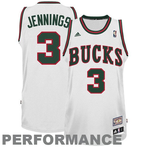 Adidas Milwaukee Bucks Brandon Jennings Walter Brown Hwc Swingman Jersey Extra Large