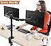 Stand Steady Dual Monitor Desk Mount Stand | Height Adjustable 2 Monitor Stand with Full Articulation and Desk Clamp | VESA Mount Fits Most LCD/LED Monitors 13-32 Inches (2 Arm Clamp)