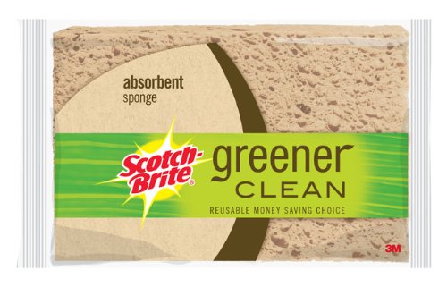Scotch-Brite Greener Clean Absorbent Sponges, 2-Count