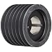 Martin Conventional Taper Bushed Sheave, C Belt Section, 6 Grooves, Class 30 Gray Cast Iron