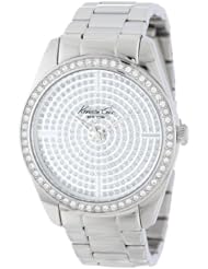 Kenneth Cole New York Womens KC4959 Classic Triple Silver Bracelet Stone Dial Watch