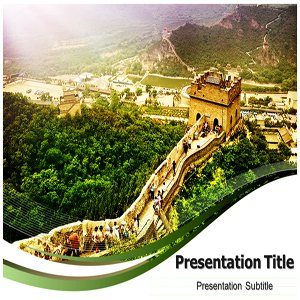 Great Powerpoint Templates on Powerpoint Template The Great Wall Of China Powerpoint Ppt