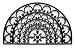Ashford Half-Circle Cast Aluminum Doormat, Antique Bronze