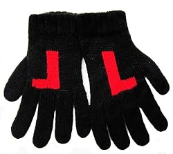 Alpaca Natural Fiber Lightweight Gloves - Designer Black (Small/medium Size)