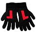 Alpaca Natural Fiber Lightweight Gloves - Designer Black (Small/medium Size)