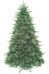 7.5' Just Cut Montana Spruce Pre-Lit Artificial Christmas Tree - Clear Lights