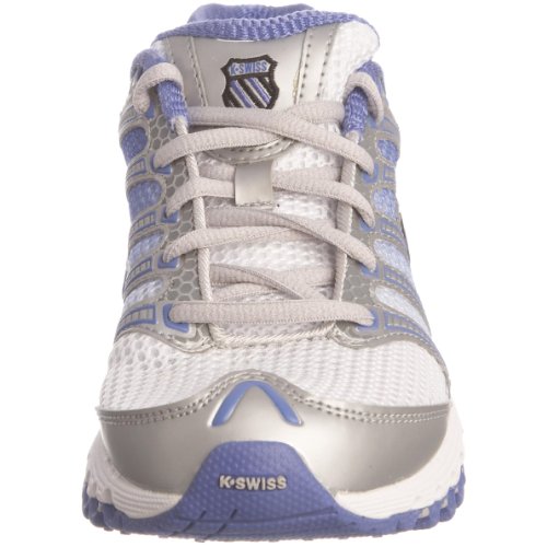 KSWISS Women's Ladies Tubes Run 100 Aa White/Silver/Violet Storm Trainer 92316-187-M 3 UK