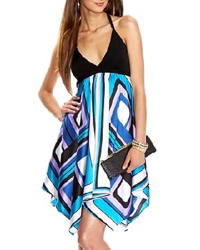 Twist Halter Dress from bebe.com